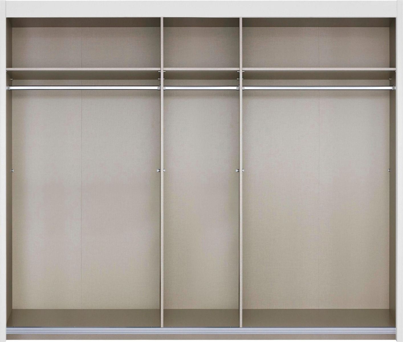 Rauch Ravello sliding door wardrobe White Glass and Mirror