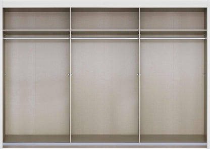 Rauch Ravello sliding door wardrobe White Glass and Mirror