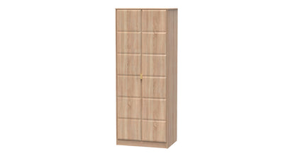 Cube Tall Plain Wardrobe in Bardolino Oak