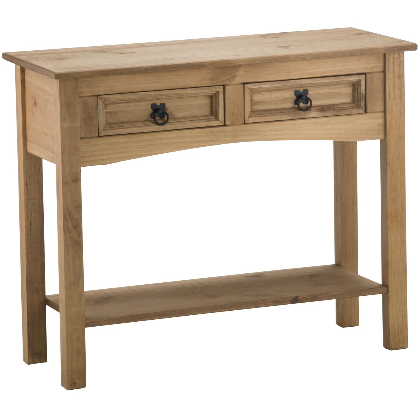 Corona 2 Drawer Console Table With Shelf