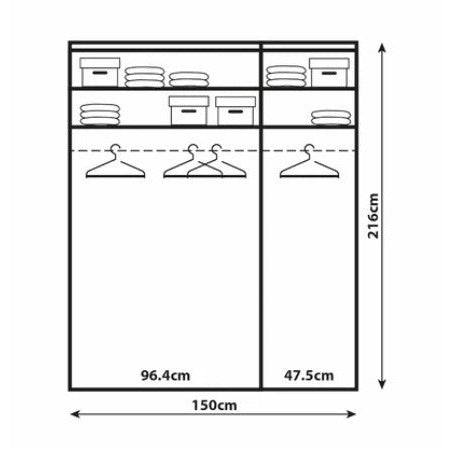 Wiemann Bern 3 Door Centre  Mirror Wardrobe