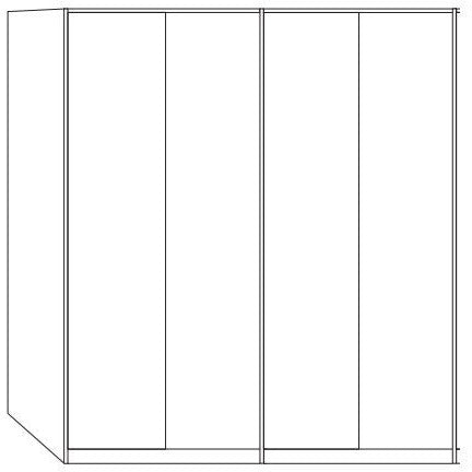 Wiemann Dakar-2 4 door wardrobe plain